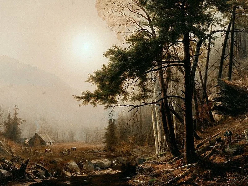 1828-Jervis McEntee - Estate indiana